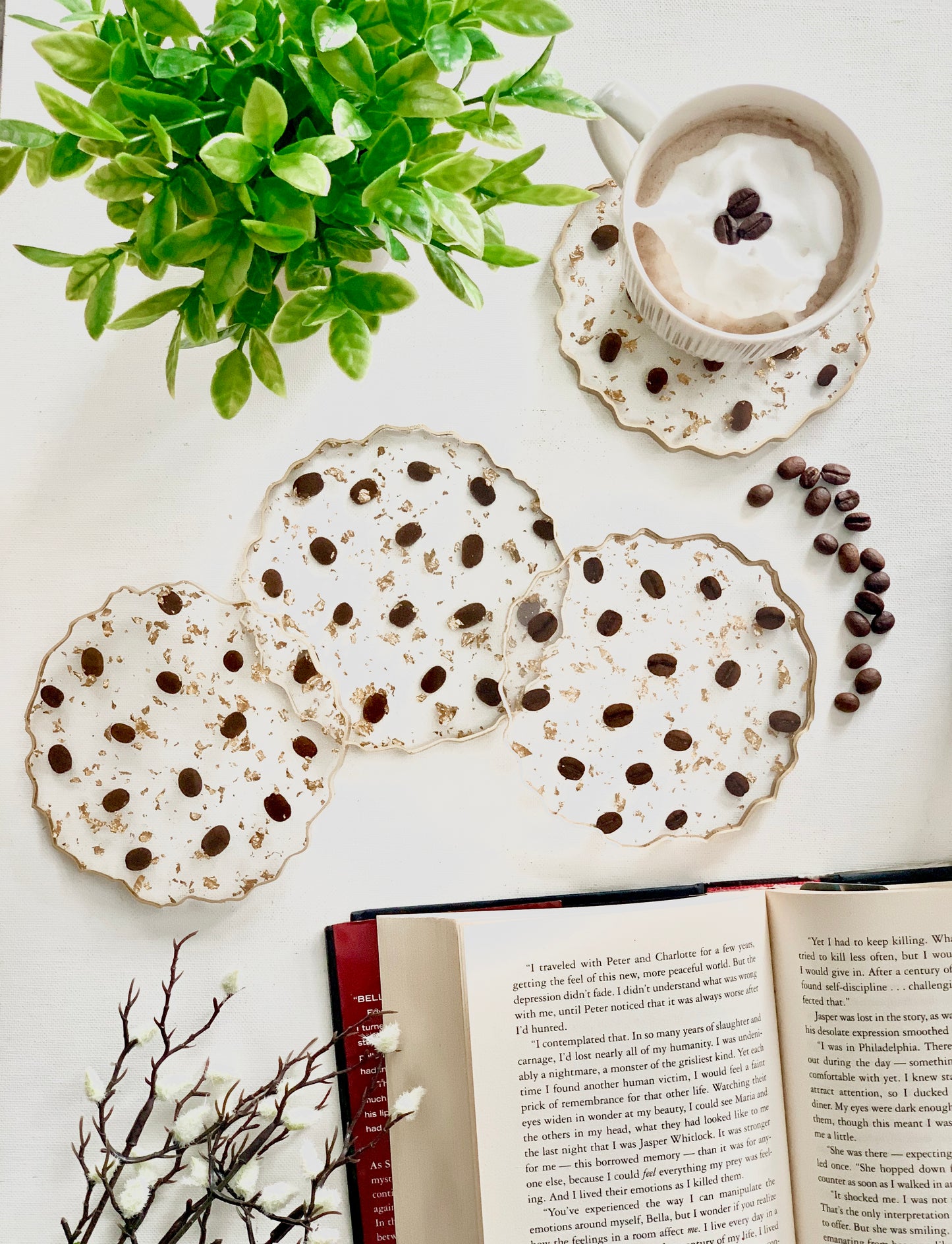COFFEE BEANS COASTERS